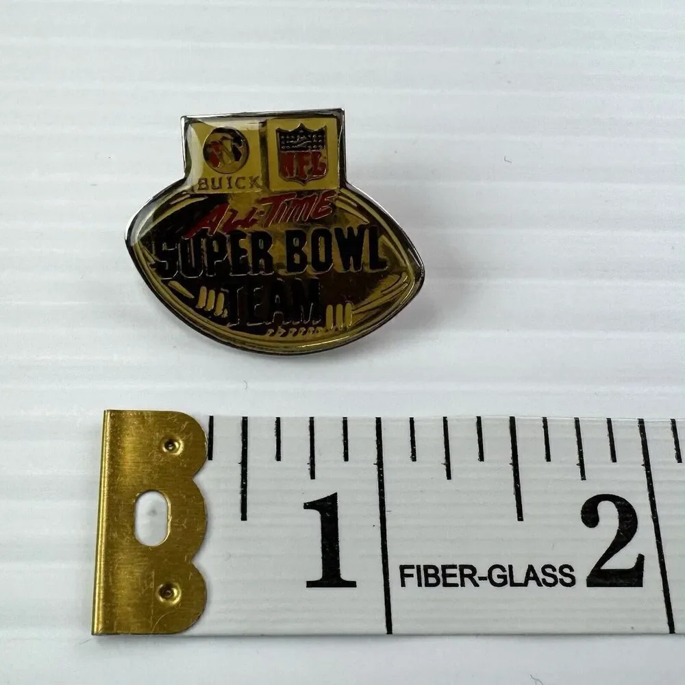 Vintage Super Bowl Pin 1990 Buick All Time Team NFL Football Collectibles Buick